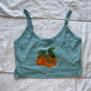 URBAN OUTFITTERS FRESH ORANGES TANK TOP
